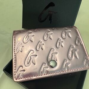 Glamaholic Lifestyle MONOGRAM METALLIC COMPACT WALLET